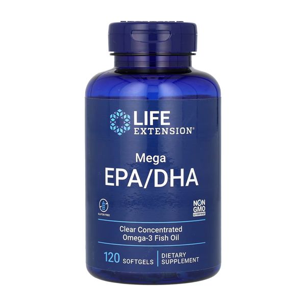 Life Extension Mega EPA/DHA 120 softgels 2022-10-1929 фото