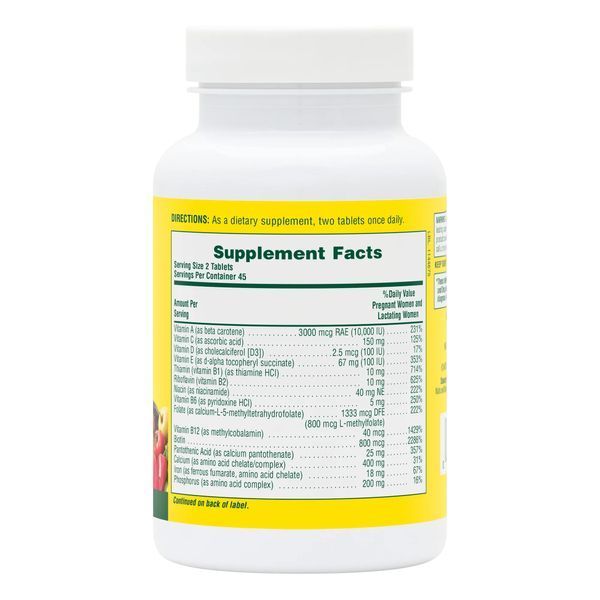 NaturesPlus Source Of Life Prenatal 90 tablets 2023-10-6834 фото