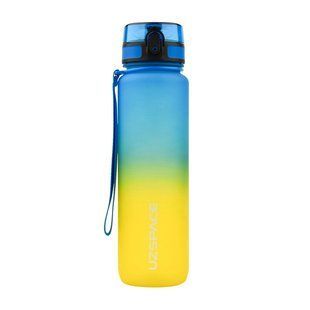 Uzspace Frosted Gradient Waterbottle 3038 1 L blue-yellow 23422-01 фото