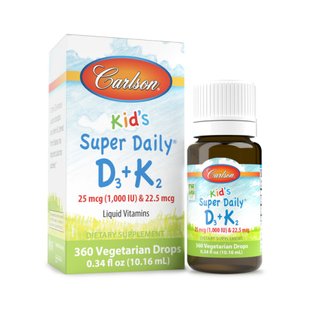 Carlson Laboratories Kids Super Daily D3+K2 360 drops 2023-10-2211 фото