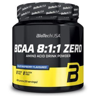 BioTechUSA BCAA 8:1:1 ZERO Блакитна Малина 250г 07832-02 фото