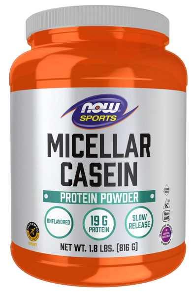 NOW Micellar Casein Unflavored Powder 1,8 lbs 2022-10-1342 фото