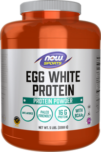 NOW Egg White Protein Unflavored Powder 5 lbs 2022-10-2925 фото