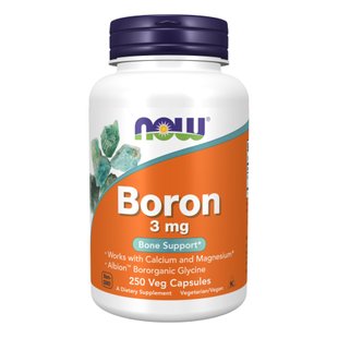 NOW Boron 3 mg 250 vcaps 2022-10-2582 фото