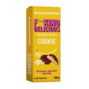 AllNutrition Fitking Delicious Cookie Банан Арахісове Масло 128г 2023-10-2722 фото