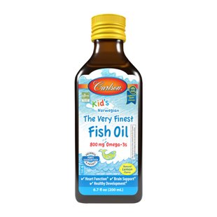 Carlson Laboratories The Very Finest Fish Oil for Kids Апельсин 200 мл 2023-10-2212 фото