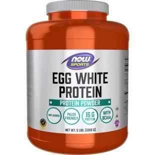 NOW Egg White Protein Unflavored Powder 5 lbs 2022-10-2925 фото