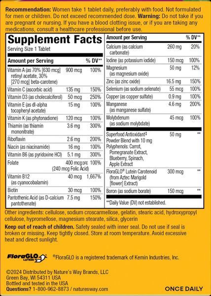 Nature's Way Alive Women&rsquo;s 50+ Complete Multivitamin 50 tablets 2022-10-1717 фото