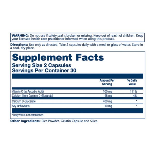 Solary Calcium D-Glucarate 400 mg 60 caps 2023-10-2398 фото