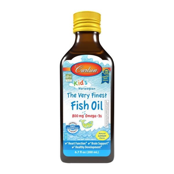 Carlson Laboratories The Very Finest Fish Oil for Kids Апельсин 200 мл 2023-10-2212 фото