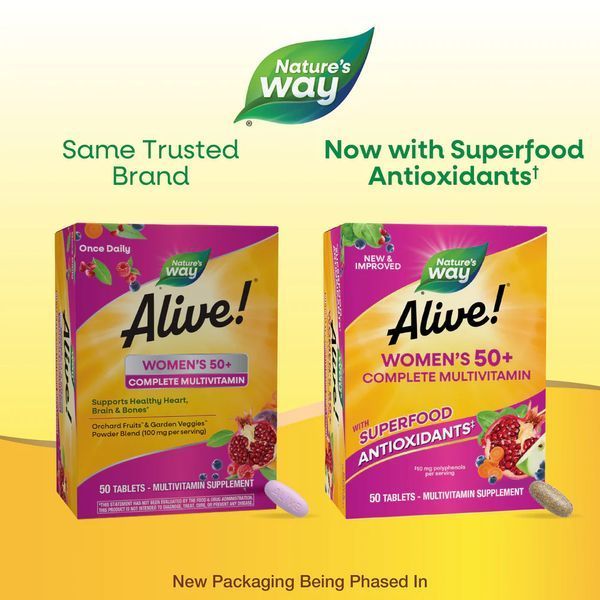 Nature's Way Alive Women&rsquo;s 50+ Complete Multivitamin 50 tablets 2022-10-1717 фото