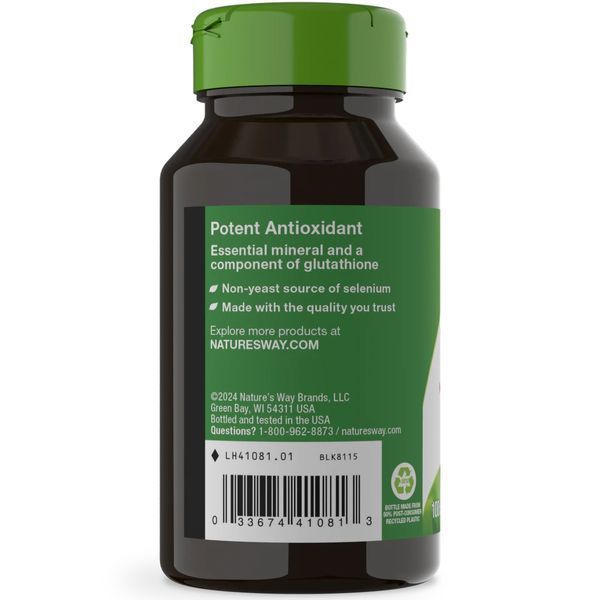 Nature's Way Selenium 200 mcg 100 capsules 20505-01 фото