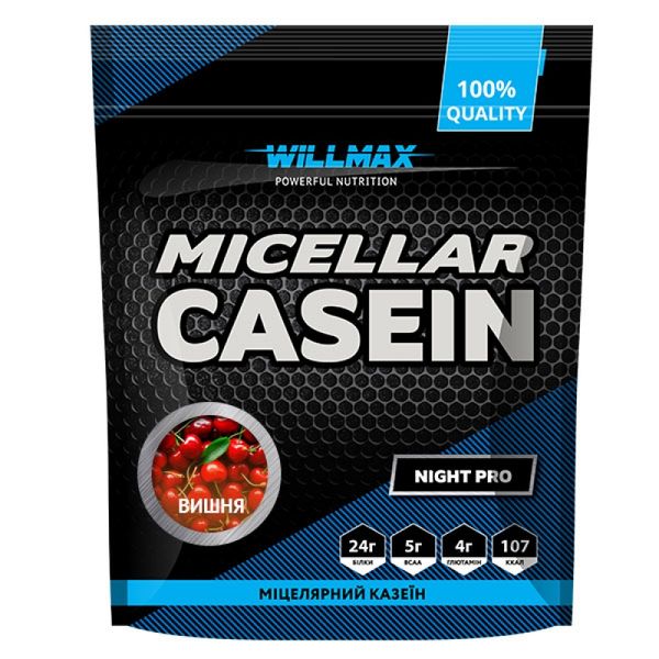 Willmax Micellar Casein 80% Вишня 900г 10861-01 фото