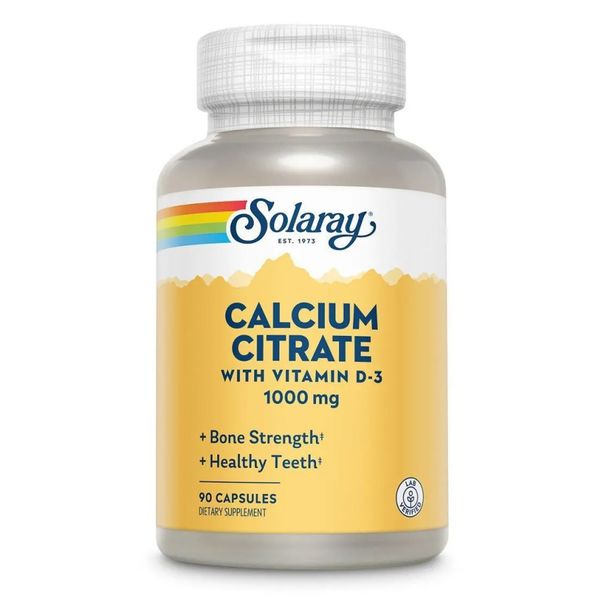 Solary Calcium with Vit D3 Citrate 1000 mg 90 caps 2022-10-2445 фото