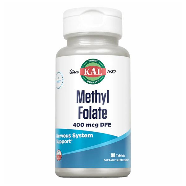 KAL Methyl Folate 400 mcg 90 tablets 2022-10-1009 фото