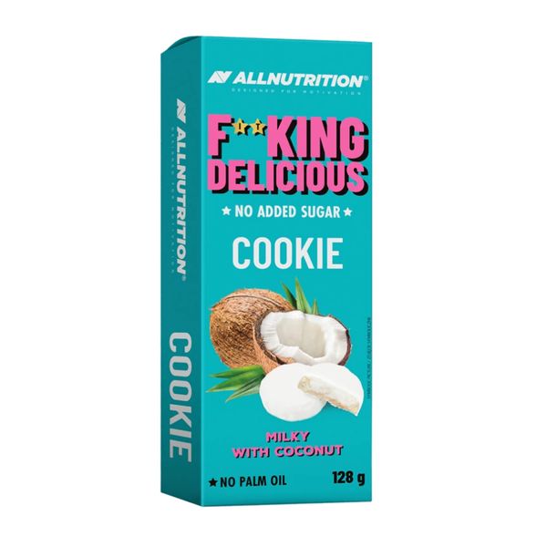 AllNutrition Fitking Delicious Cookie Банан Кокос Молоко 128г 2023-10-2724 фото