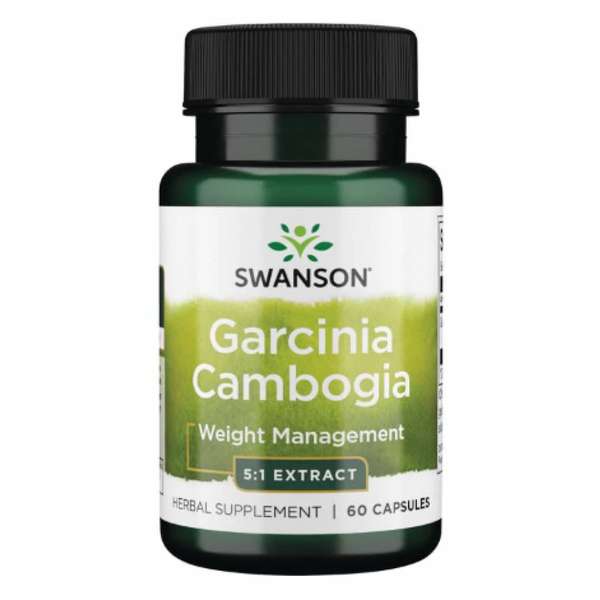 Swanson Garcinia Cambogia 5:1 Extract 80 mg 60 caps 100-85-2286059-20 фото