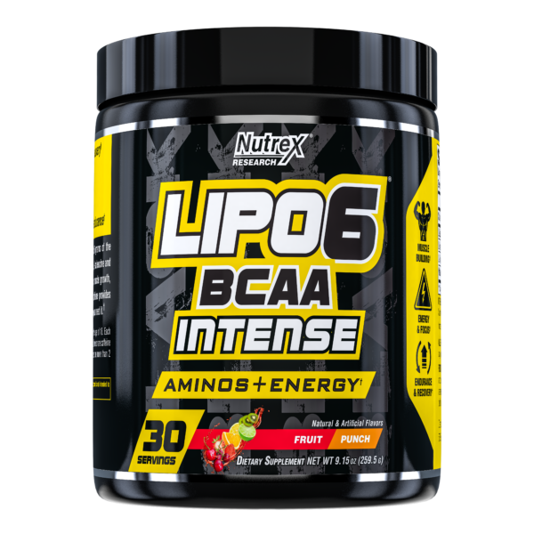 Nutrex Lipo-6 BCAA Intense Фруктовий Пунш 30 servs. 2022-09-0003 фото