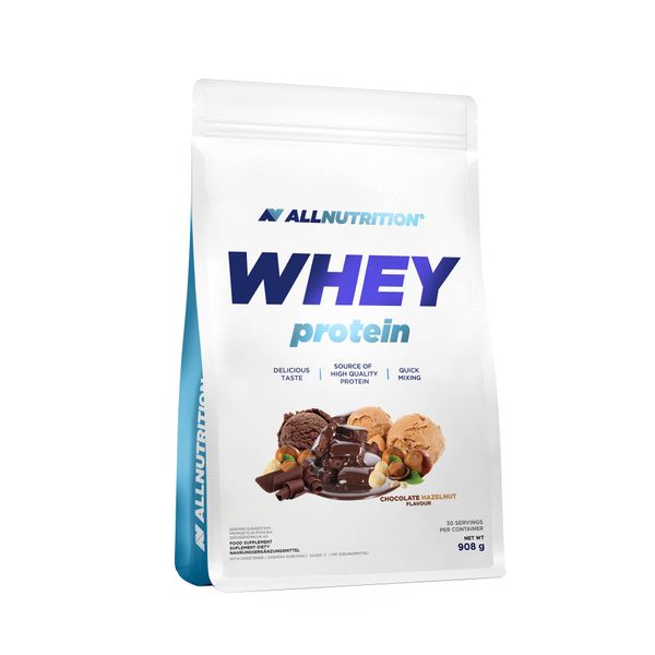 AllNutrition Whey Protein Шоколад-Горіх 908г 100-11-5026540-20 фото