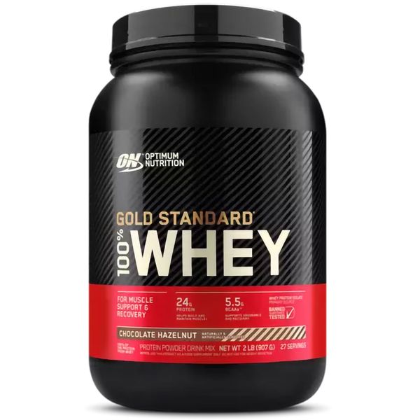 Optimum Nutrition 100% Whey Gold Standard Шоколад Фундук 909г 00114-25 фото