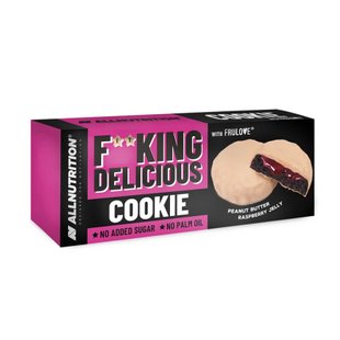 AllNutrition Fitking Delicious Cookie Арахісове Масло Малинове Желе 128г 2023-10-2725 фото