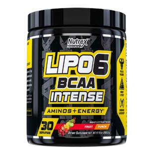 Nutrex Lipo-6 BCAA Intense Кавун 30 servs. 100-89-4094981-20 фото