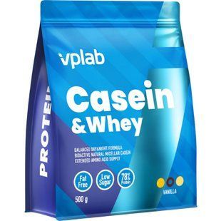 VPLab Casein & Whey Vanilla 500г 22614-01 фото