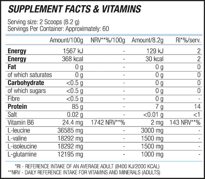 Blade Sport BCAA 7000 Зелене Яблуко 500г 22876-01 фото