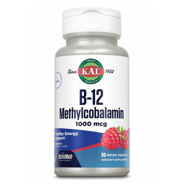 KAL B12 Methylcobalamin 1000 mcg Ягода 60 tablets 2022-10-1011 фото