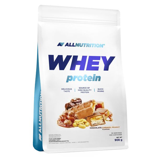 AllNutrition Whey Protein Шоколад-Карамель-Горіx 908г 100-74-4640535-20 фото