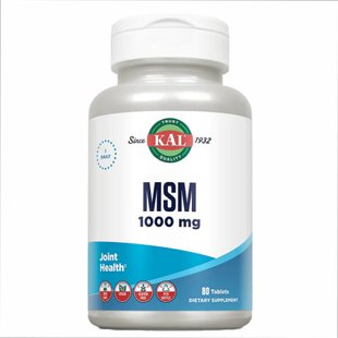 KAL MSM 1000 mg 80 tablets 2022-10-1012 фото