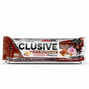 Amix Exclusive Protein Bar Подвійний Голландський Шоколад 85г 21957-04 фото