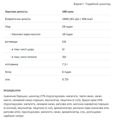 AllNutrition Fucking Delicious Cookie Подвійний Шоколад 128г 100-78-3358370-20 фото