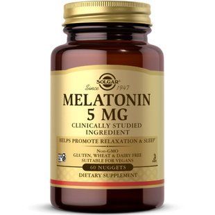 Solgar Melatonin 5 mg 60 nuggets 11211-01 фото