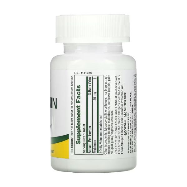 NaturesPlus Melatonin 20 mg 90 vcaps 2023-10-2378 фото