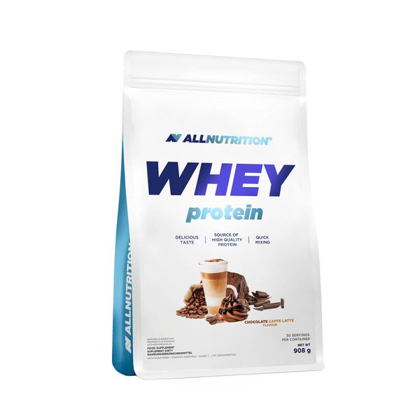 AllNutrition Whey Protein Шоколадно-Кавове Лате 908г 100-72-6107173-20 фото