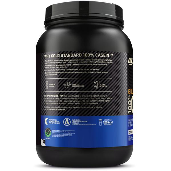 Optimum Nutrition 100% Gold Standard Casein Печиво з Кремом 0,9кг 00401-02 фото