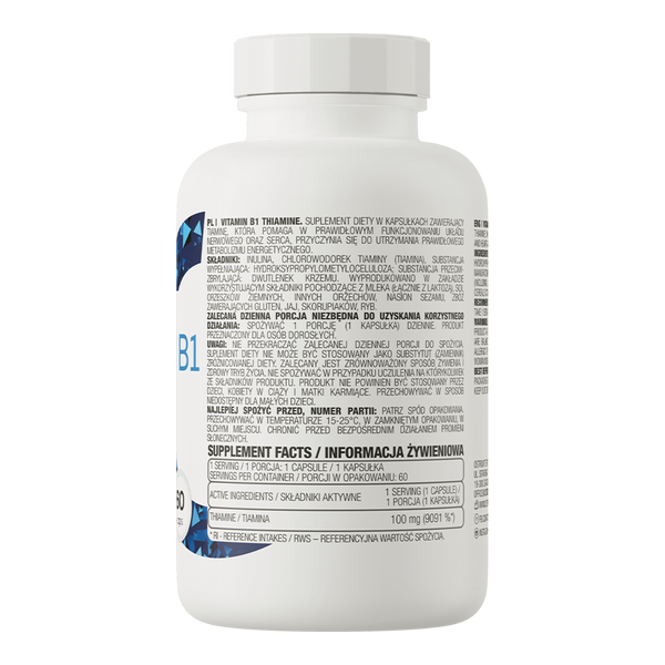 OstroVit Vitamin B1 Thiamine 60 capsules 23194-01 фото