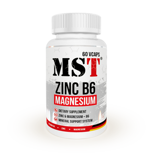 MST Zinc Magnesium B6 60 caps 18493-01 фото