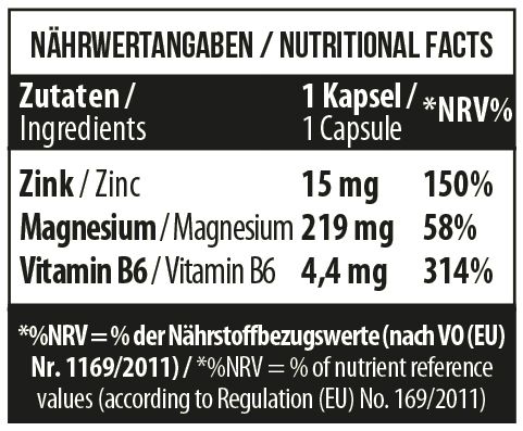 MST Zinc Magnesium B6 60 caps 18493-01 фото