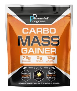 Powerful Progress Carbo Mass Gainer Ваніль 2кг 18157-03 фото