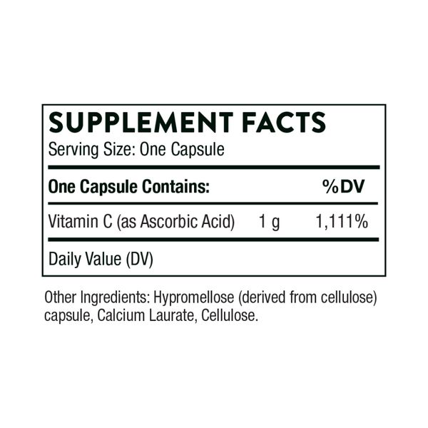 Thorne Ascorbic Acid 1г 60 caps 2023-10-3130 фото