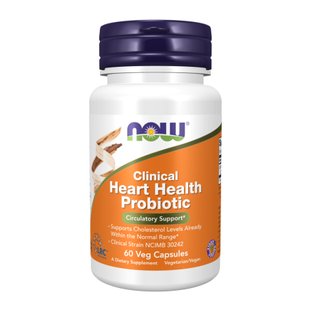 NOW Clinical Heart Health Probiotic 60 vcaps 2023-10-2826 фото