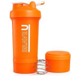 Brave U Shaker with Containers 3 in 1 (Orange) 600 мл 2022-10-2343 фото