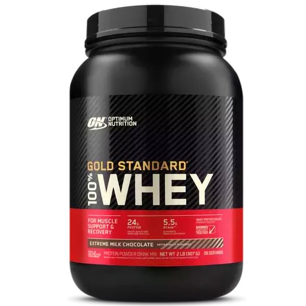 Optimum Nutrition 100% Whey Gold Standard Екстремальний Молочний Шоколад 909г 00114-12 фото