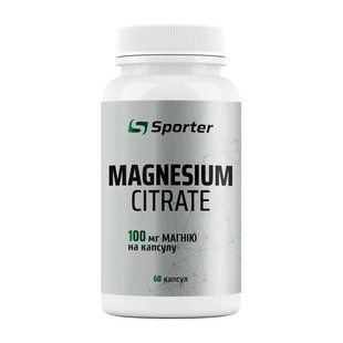Sporter Magnesium Citrate 100 mg (60 caps) 24418-01 фото