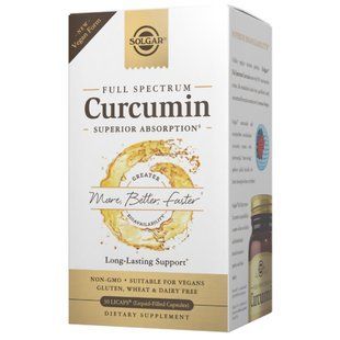 Solgar Full Spectrum Curcumin Licaps 30 softgels 2023-10-4154 фото