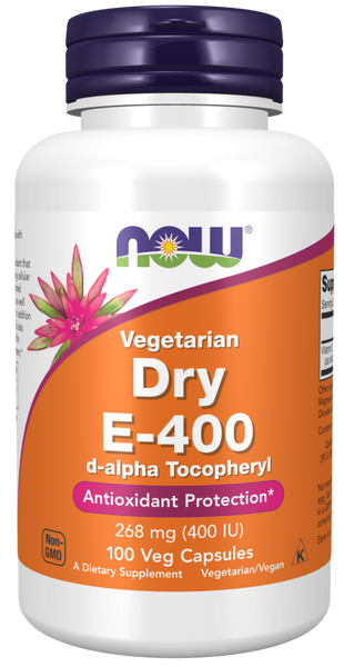 NOW Vitamin E-400 Vegetarian Dry Veg 100 сaps 2022-10-2314 фото