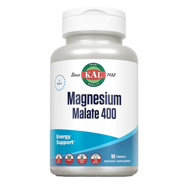 KAL Magnesium Malate 400 mg 90 tablets 2022-10-2443 фото