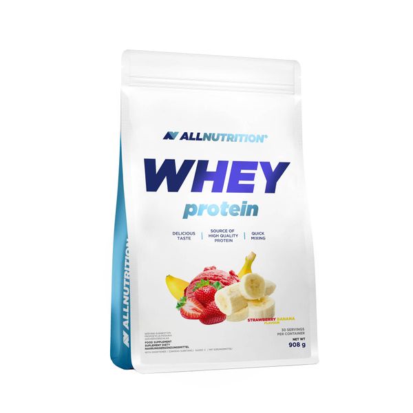 AllNutrition Whey Protein Банан-Полуниця 908г 100-10-7556820-20 фото